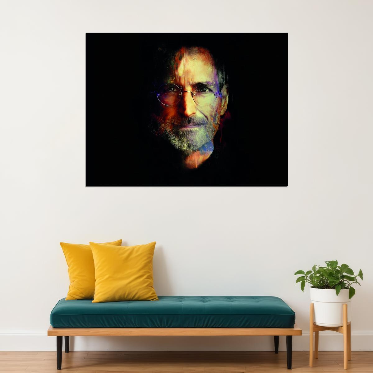 Steve Jobs Poster Dark Pop Art