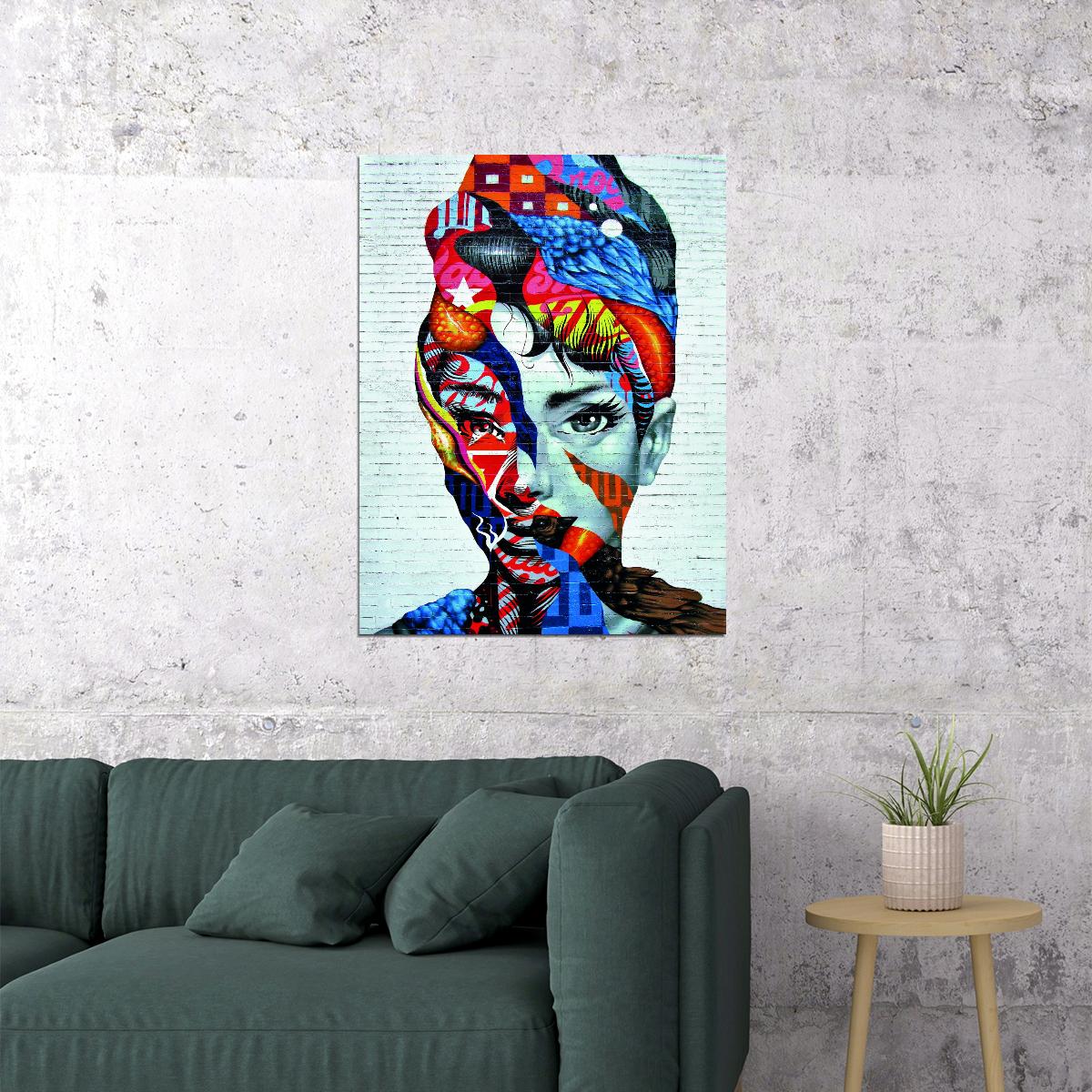 Claudia Laurient Poster Collage Urban Street Graffiti Pop Art - xonomax