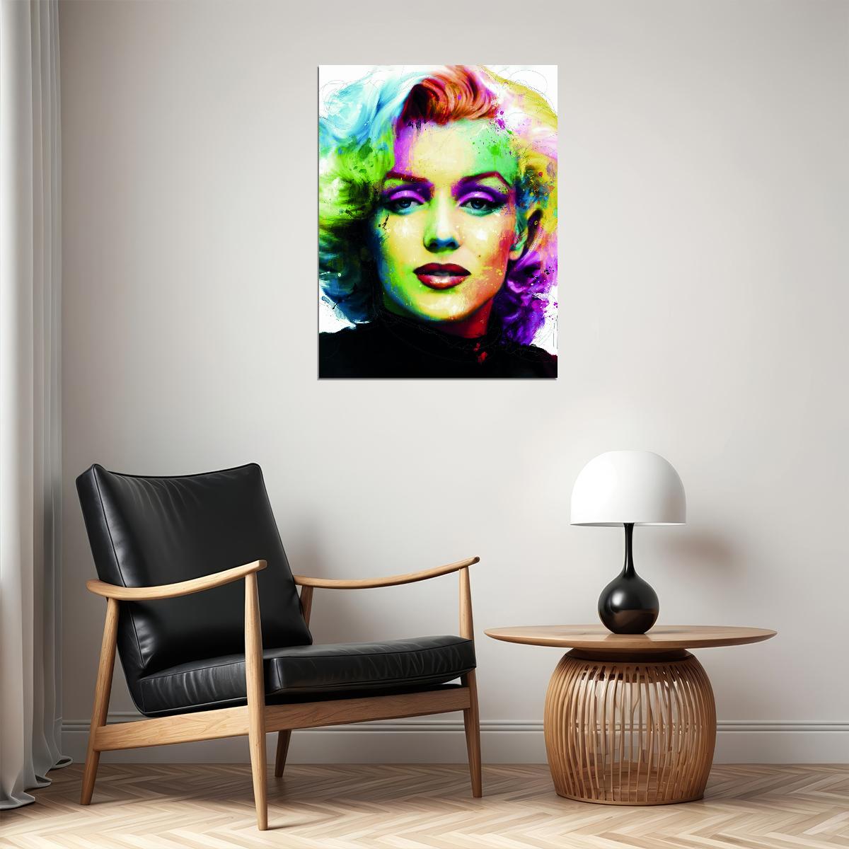 Marilyn Monroe Pop Art Poster Multicolor Wall Art