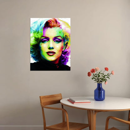 Marilyn Monroe Pop Art Poster Multicolor Wall Art