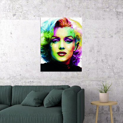 Marilyn Monroe Pop Art Poster Multicolor Wall Art