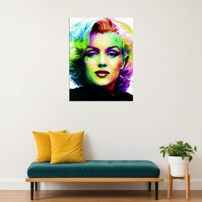 Marilyn Monroe Pop Art Poster Multicolor Wall Art