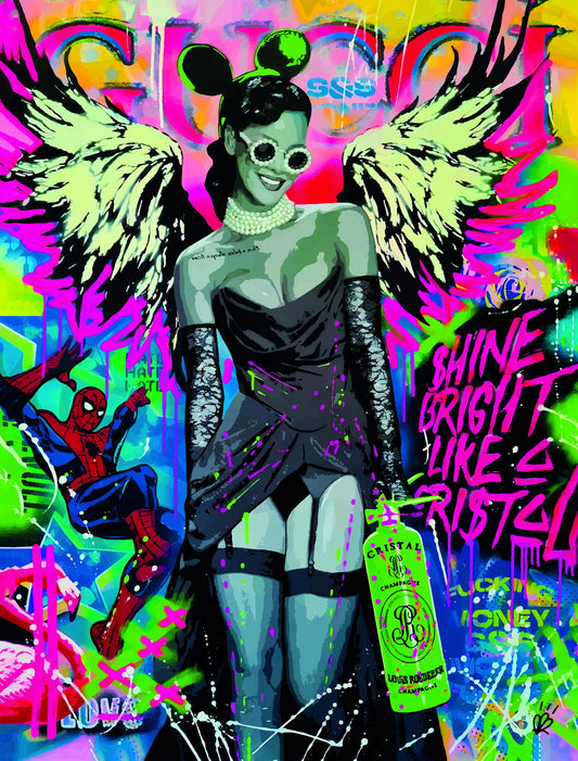 Girl Woman Feminine Pop Art Poster - xonomax