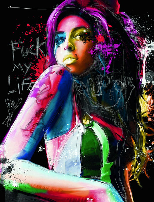 Colorful Girl Pop Art Print Poster - xonomax