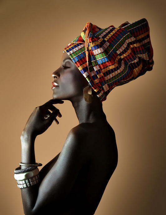 Sexy Nude African Style Woman Poster Girl With Beige Background Sexy Style Wall Art - xonomax