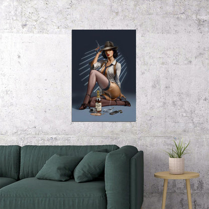 The Surprise Of Closed Poster Eyes Pink Lips Girl Wall Art - xonomax