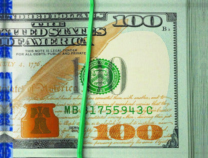 Just One Hundred Bucks Poster 100 Dollar Bill Style Motivational Inspirational Wall Art - xonomax