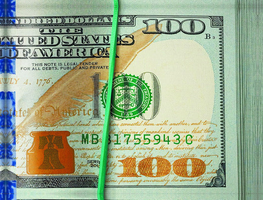 Just One Hundred Bucks Poster 100 Dollar Bill Style Motivational Inspirational Wall Art - xonomax