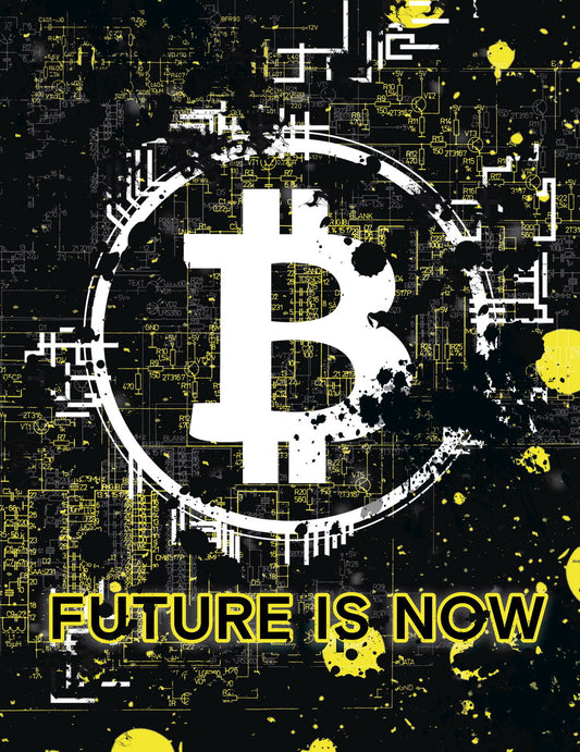 Bitcoin Future Pop Art Poster Graffiti Street Art Cryptocurrency Modern Financial Revolution Print - xonomax