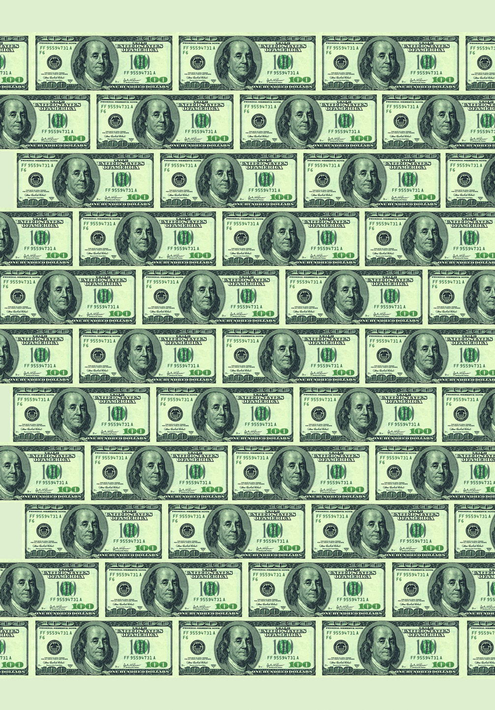 Stacked Dollar Bills Pop Art Poster Graffiti Street Art Money Pattern Modern Financial Print - xonomax