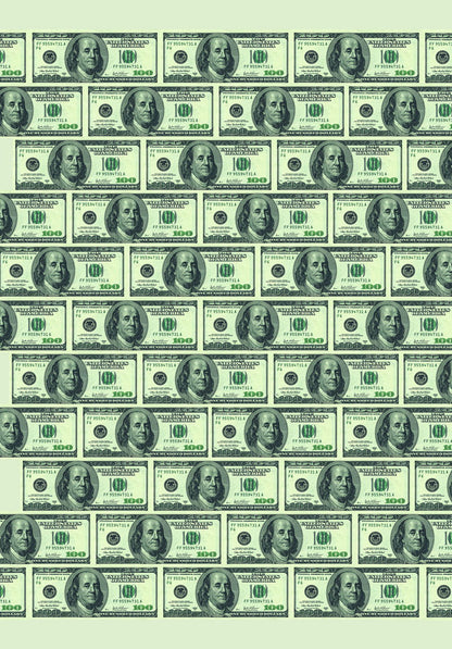 Stacked Dollar Bills Pop Art Poster Graffiti Street Art Money Pattern Modern Financial Print - xonomax
