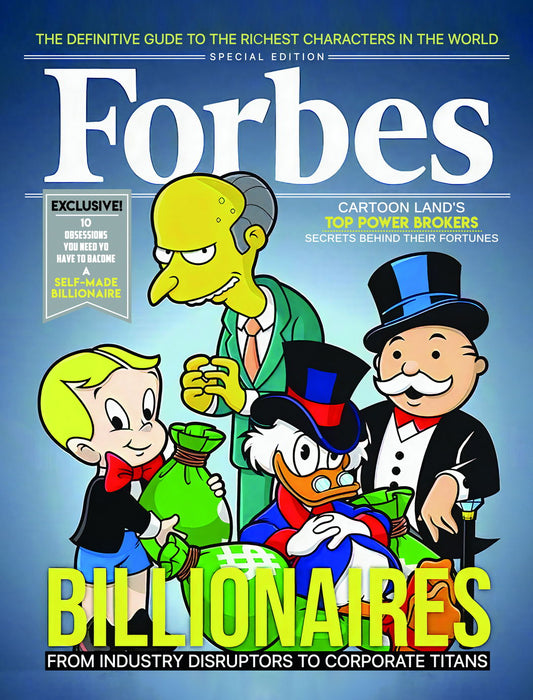 Forbes Billionaires Pop Art Poster Graffiti Street Art Rich Cartoon Characters Modern Print - xonomax