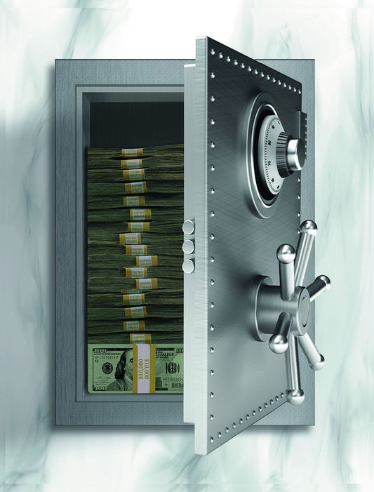 Open Safe Pop Art Poster Graffiti Street Art Money Stack Cash Modern Wealth Print - xonomax