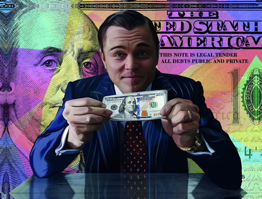 Money Motivational Pop Art Poster Business Success Dollar Wealth Modern Financial Print - xonomax