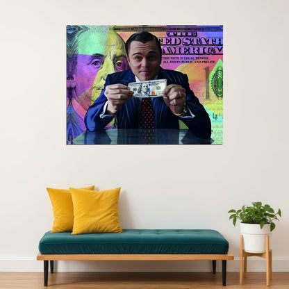 Money Motivational Pop Art Poster Business Success Dollar Wealth Modern Financial Print - xonomax