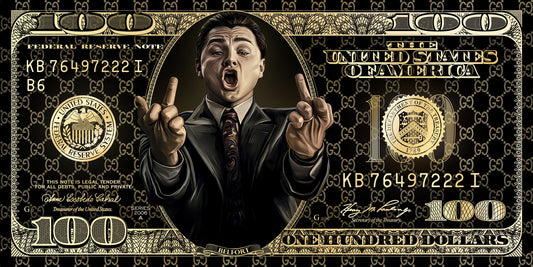 Money Hand Gesture Pop Art Poster Graffiti Street Art Dollar Bill Business Modern Rich Print - xonomax