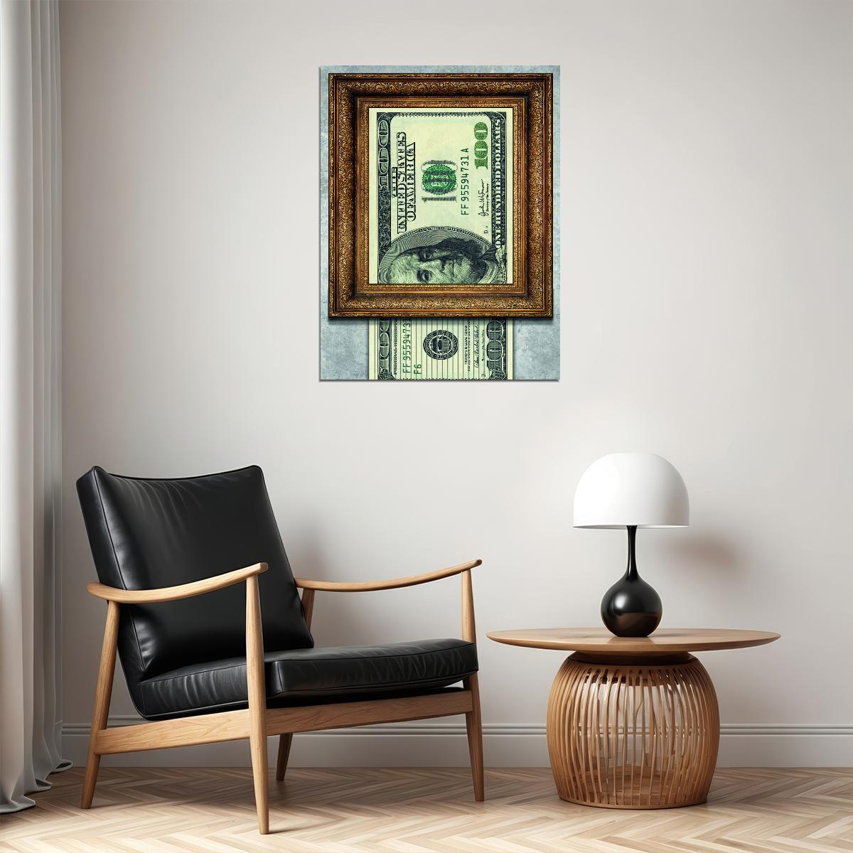 Shredded Dollar Bill Banksy Inspired Pop Art Poster Graffiti Street Art Financial Statement Modern Print - xonomax