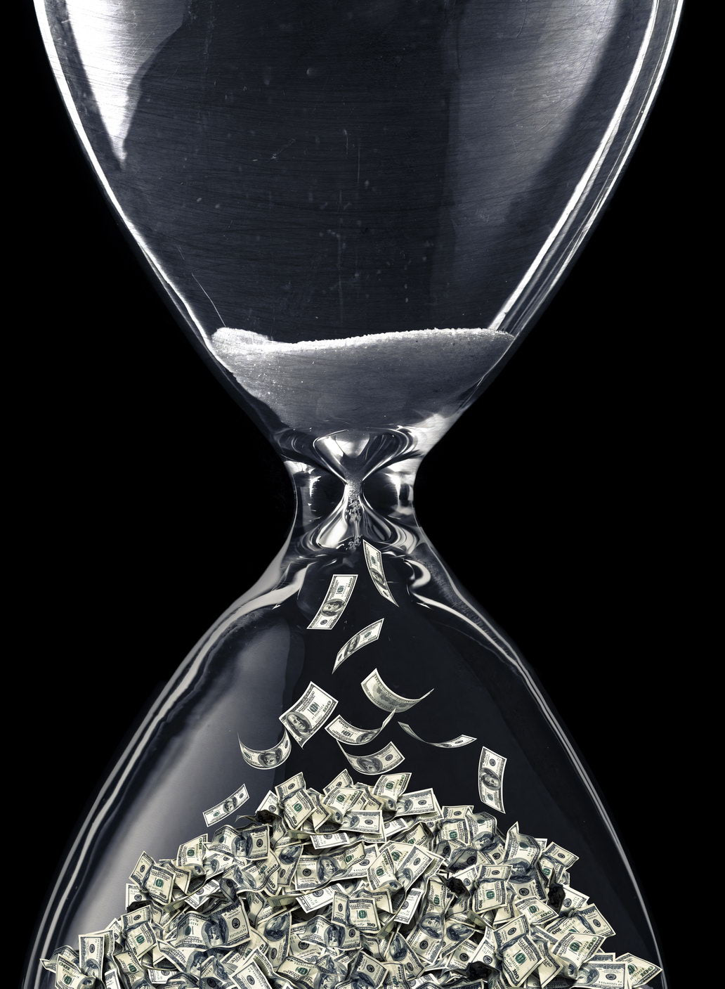 Diamonds in Hourglass Pop Art Poster Graffiti Street Art Wealth Time Is Money Artistic Modern Print - xonomax