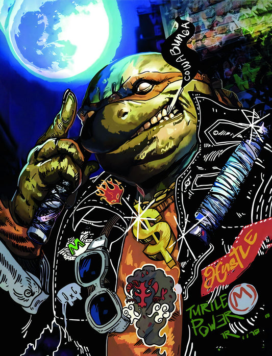 Teenage Mutant Ninja Turtles Movie Poster Michelangelo Street Style Art Print