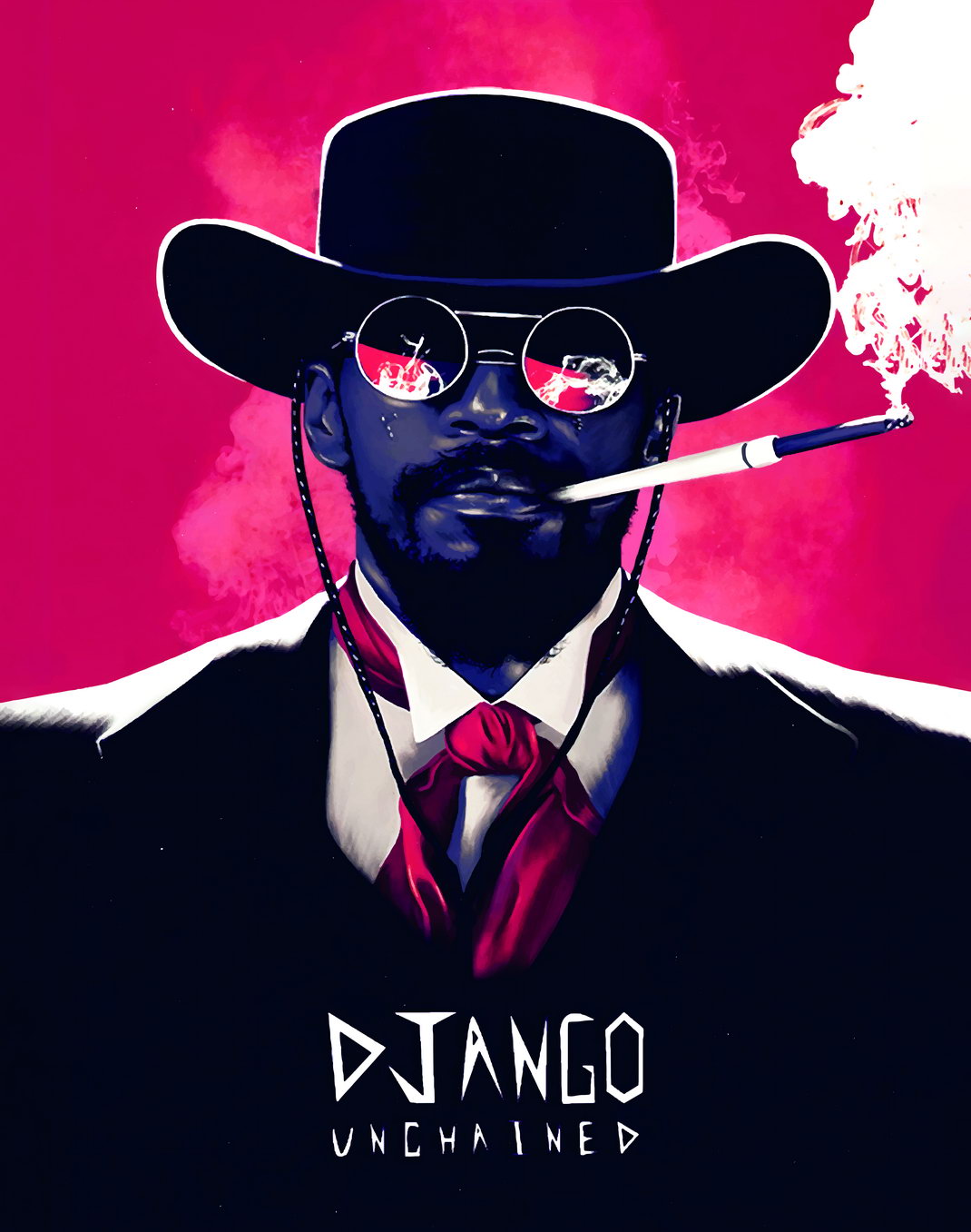 Django Unchained 2012 Movie Poster Quentin Tarantino Western Film Print