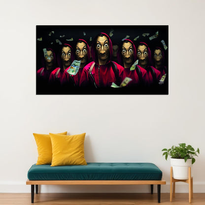 Money Heist 2017 La Casa De Papel TV Series Poster Iconic Crime Drama Print