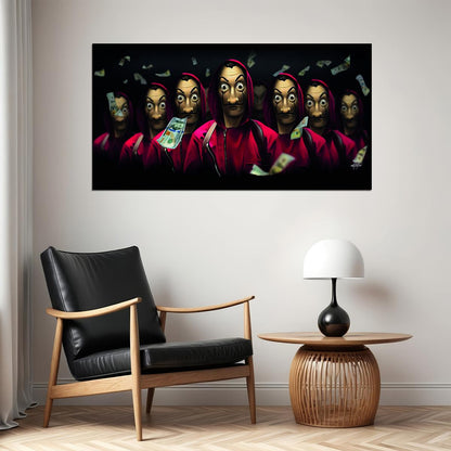 Money Heist 2017 La Casa De Papel TV Series Poster Iconic Crime Drama Print