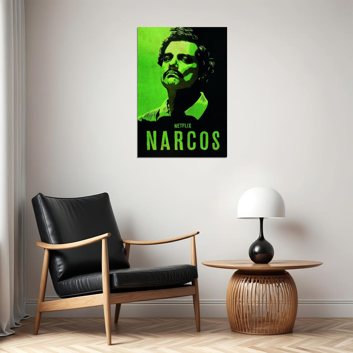 Narcos TV Series Poster Pablo Escobar Iconic Crime Drama Print