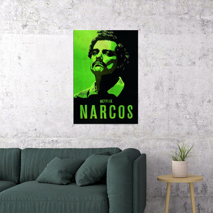 Narcos TV Series Poster Pablo Escobar Iconic Crime Drama Print