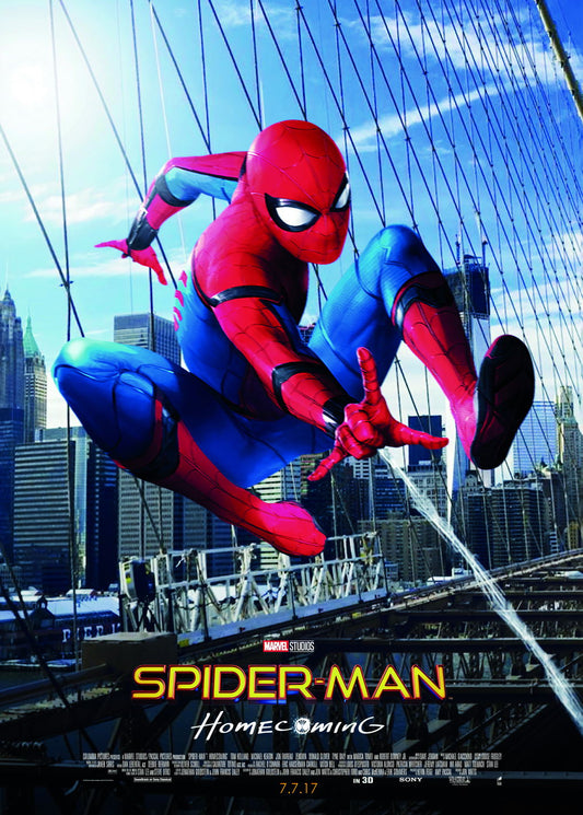 Spider-Man 2017 Movie Poster Iconic Marvel Superhero Print