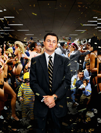 The Wolf of Wall Street 2013 Movie Poster Iconic Drama Leonardo DiCaprio Wall Print