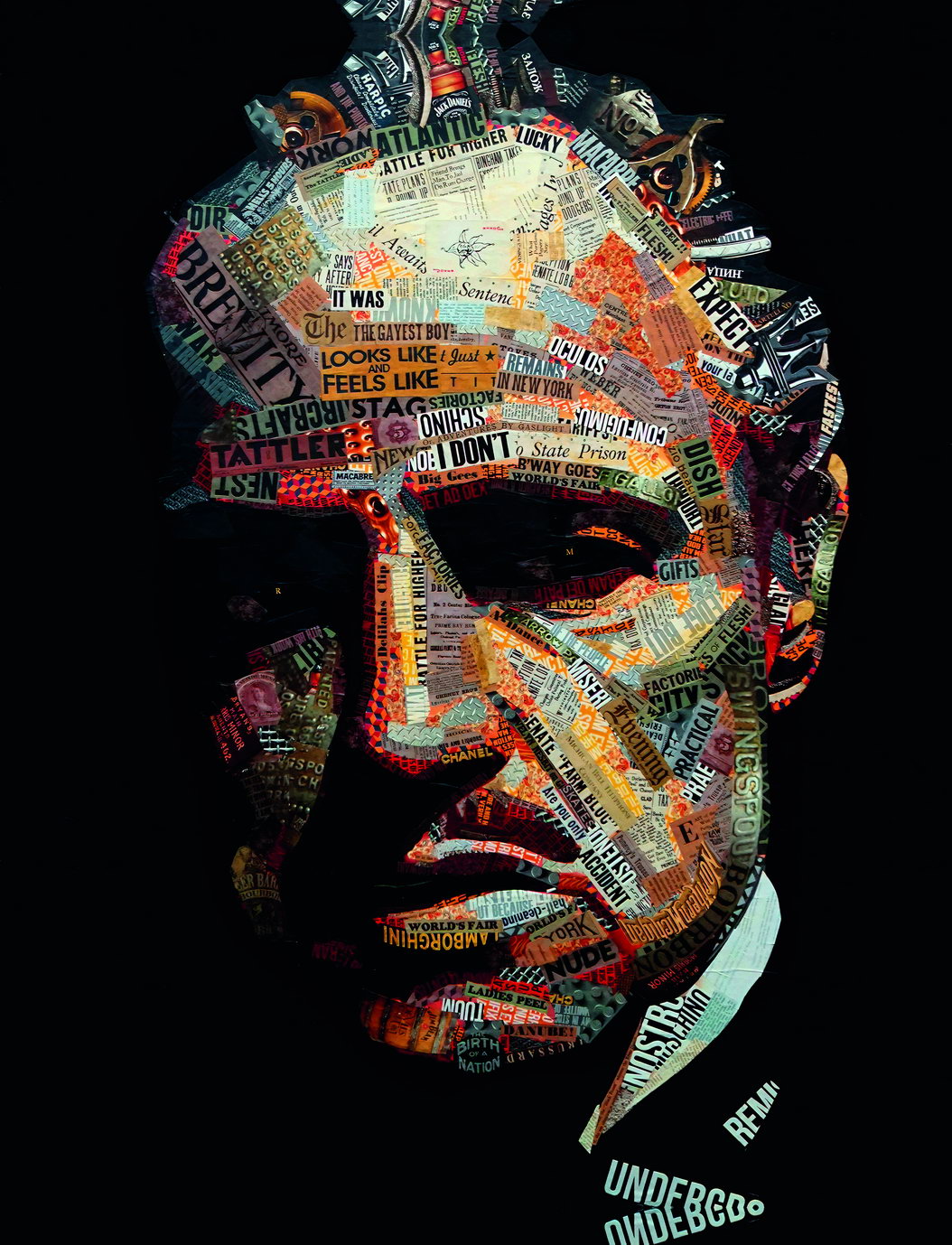 The Godfather 1972 Marlon Brando Poster Abstract Art Mafia Movie Iconic Wall Print