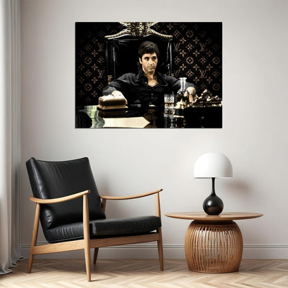 Scarface 1983 Tony Montana Poster Iconic Al Pacino Crime Drama Movie Wall Art