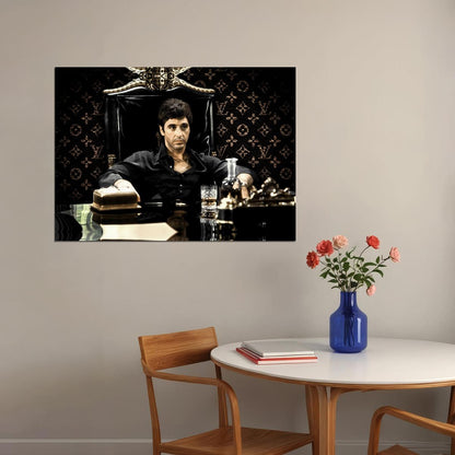 Scarface 1983 Tony Montana Poster Iconic Al Pacino Crime Drama Movie Wall Art