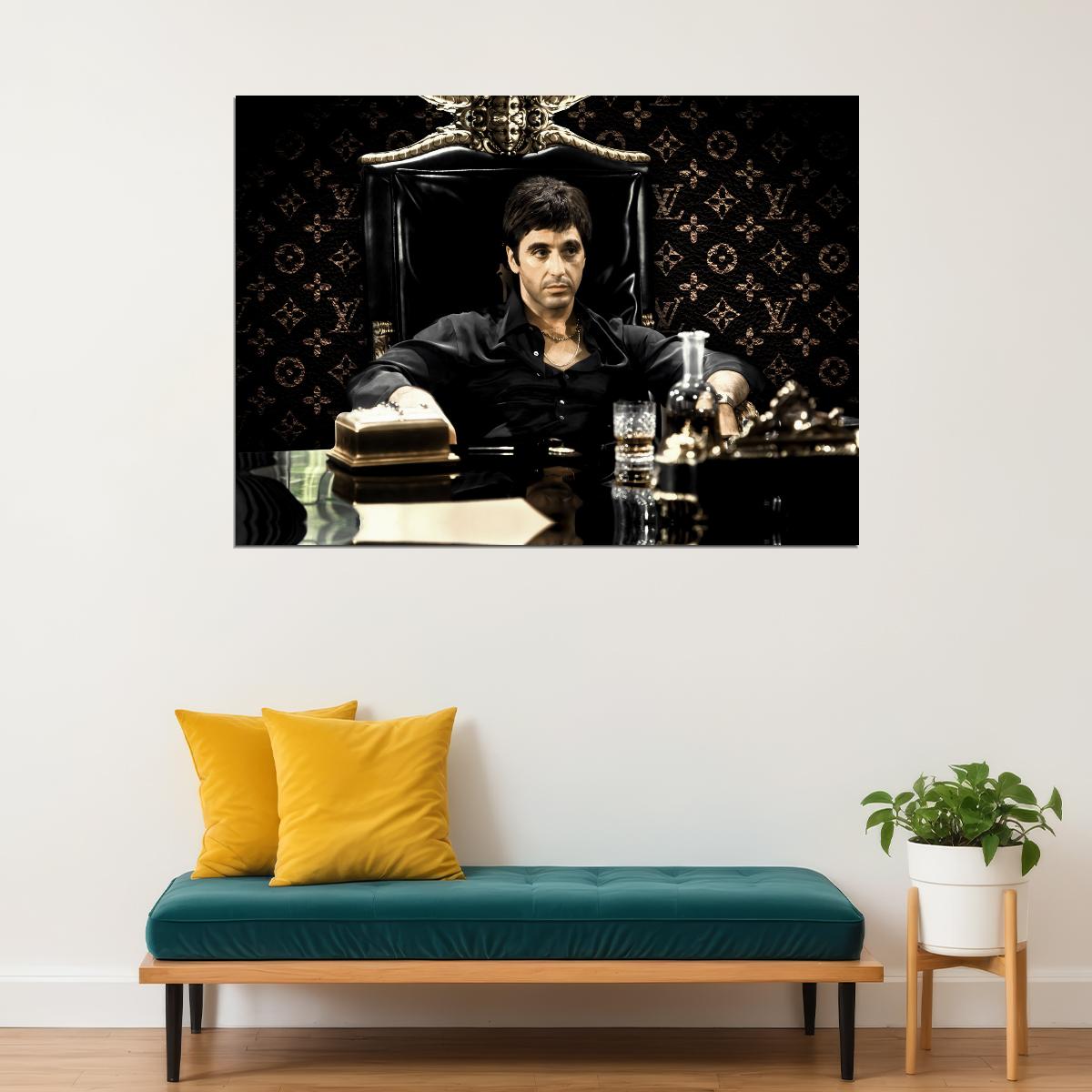 Scarface 1983 Tony Montana Poster Iconic Al Pacino Crime Drama Movie Wall Art