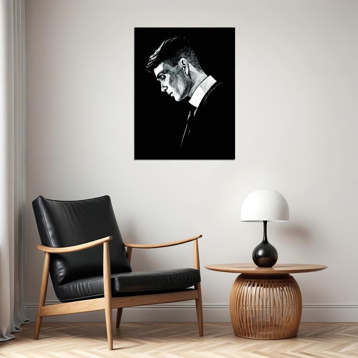 Peaky Blinders Tommy Shelby Poster Cillian Murphy Iconic Gangster Series Artwork