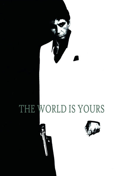 Scarface 1983 Tony Montana Poster The World Is Yours Iconic Gangster Film Wall Art