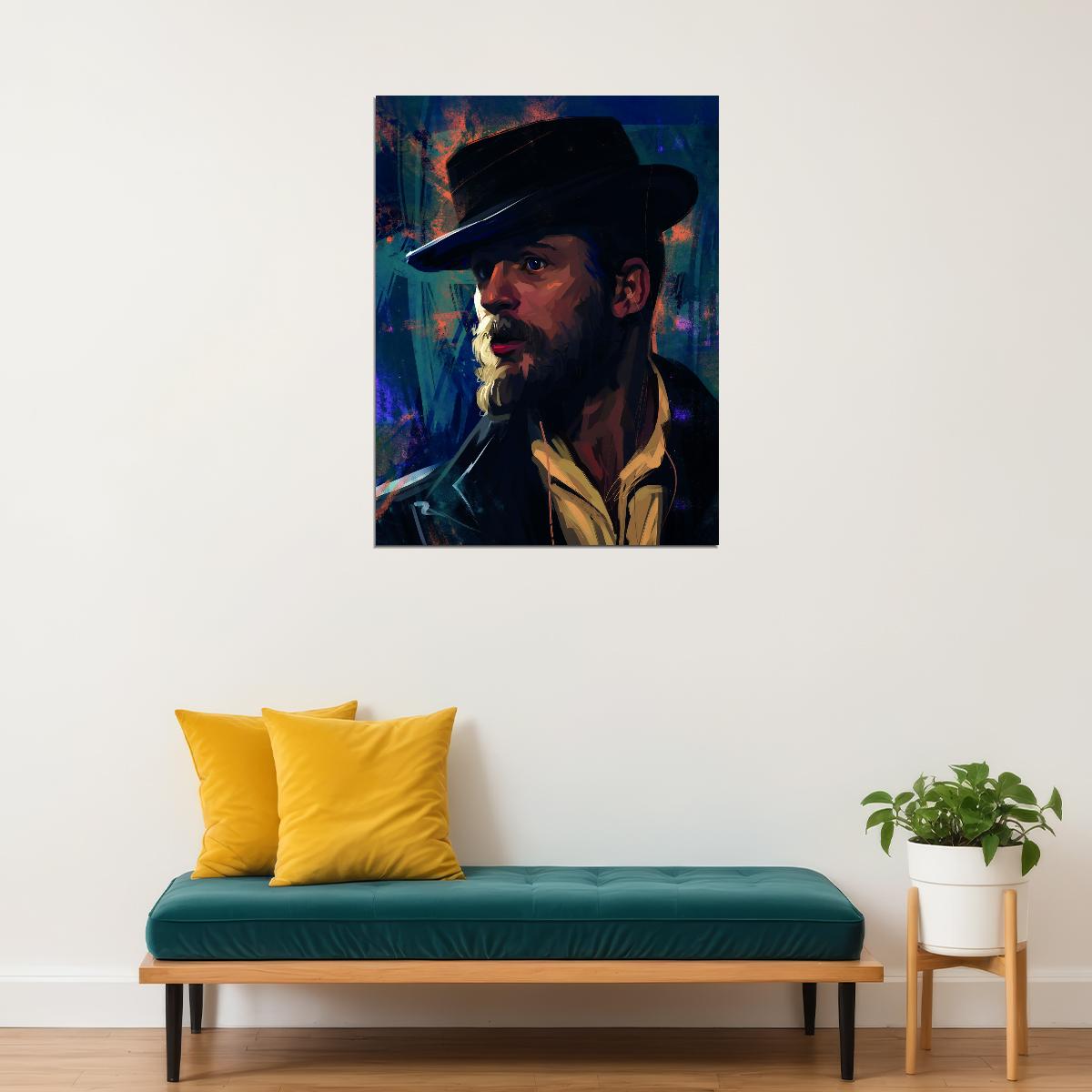 Peaky Blinders Alfie Solomons Poster Tom Hardy Iconic Gangster Series Artwork Wall Print