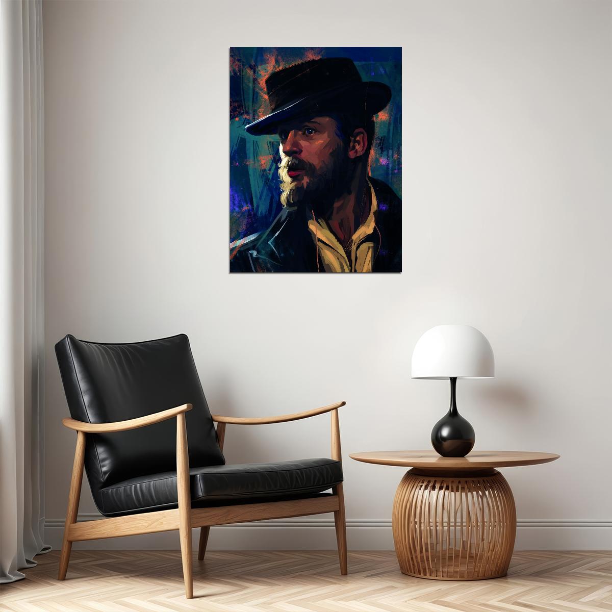Peaky Blinders Alfie Solomons Poster Tom Hardy Iconic Gangster Series Artwork Wall Print
