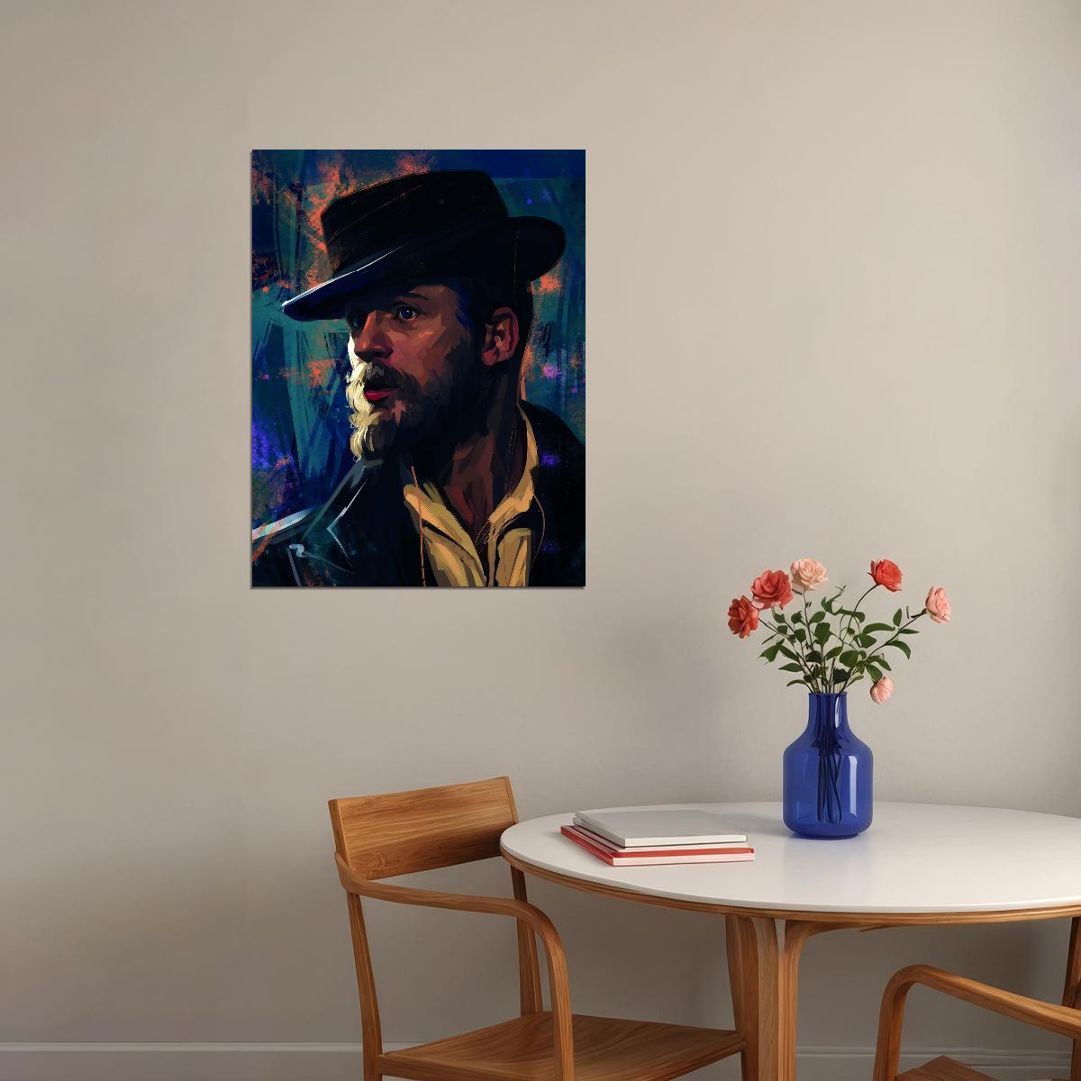 Peaky Blinders Alfie Solomons Poster Tom Hardy Iconic Gangster Series Artwork Wall Print