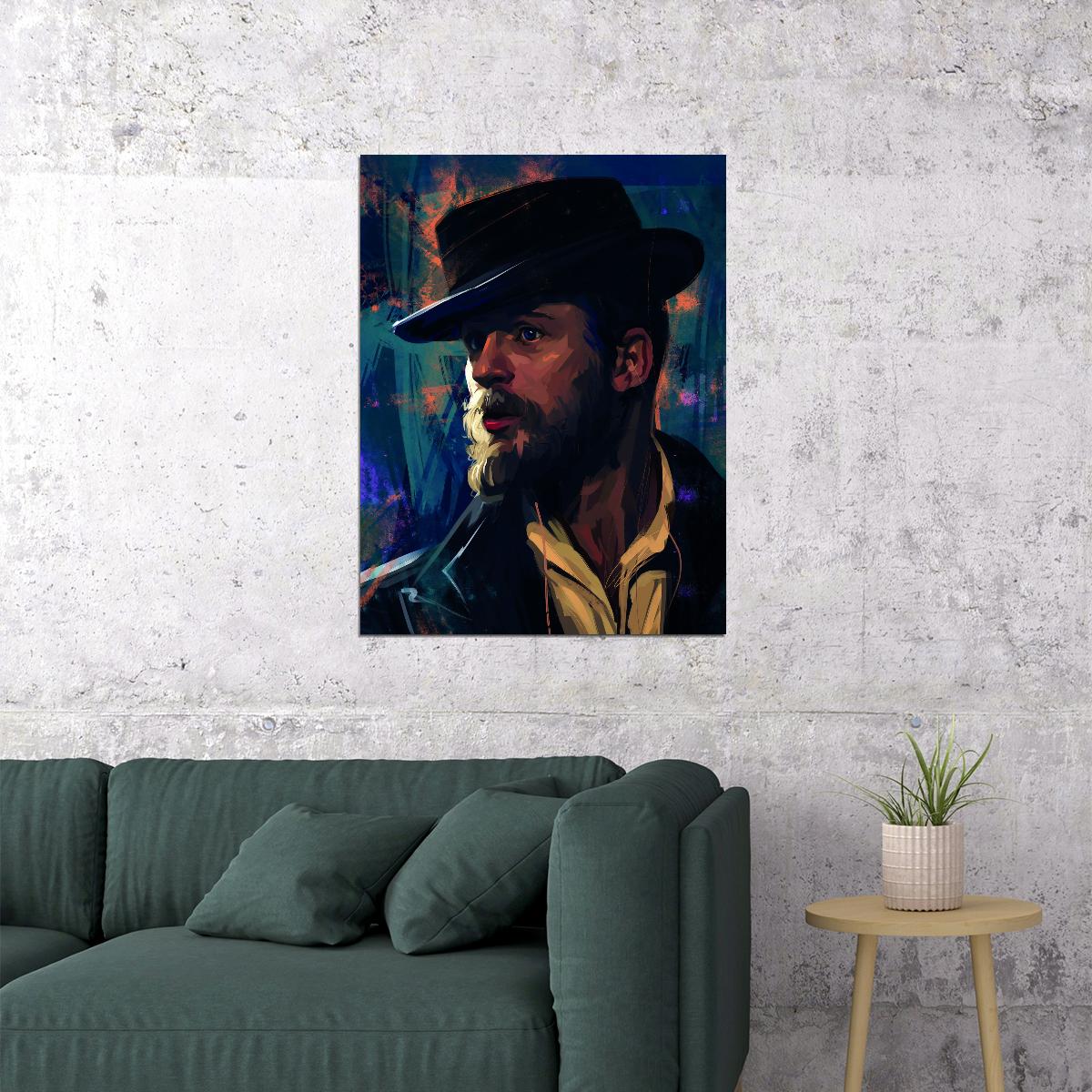 Peaky Blinders Alfie Solomons Poster Tom Hardy Iconic Gangster Series Artwork Wall Print