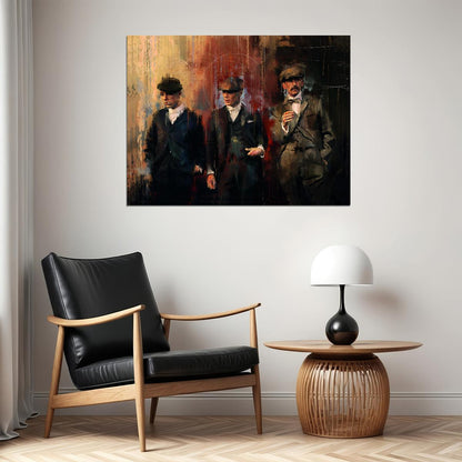 Peaky Blinders Shelby Brothers Poster Iconic Gangster TV Series Artwork Wall Print - xonomax