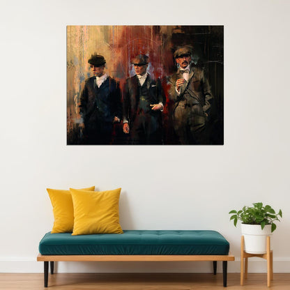 Peaky Blinders Shelby Brothers Poster Iconic Gangster TV Series Artwork Wall Print - xonomax