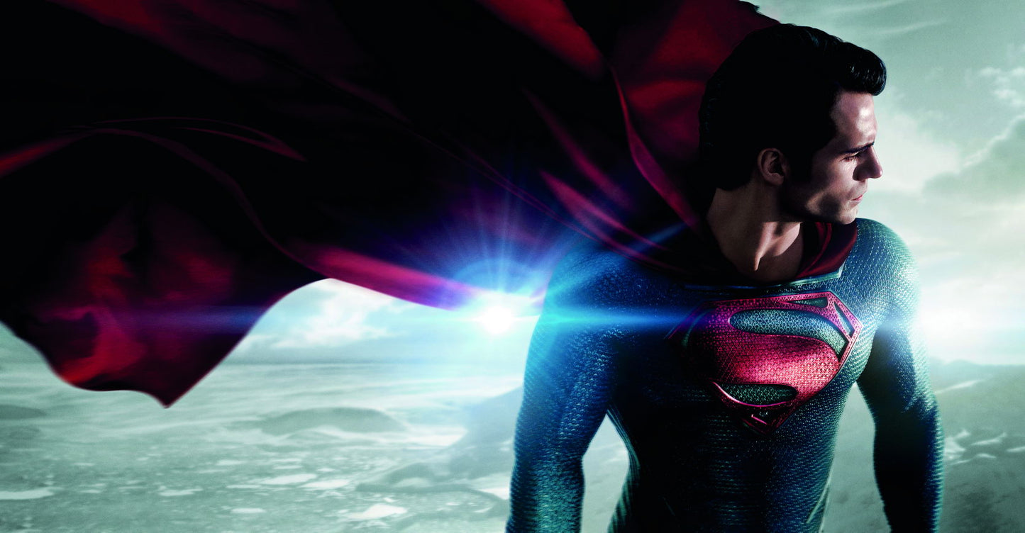 Man of Steel 2013 Superman Poster Henry Cavill DC Superhero Movie Wall Art - xonomax