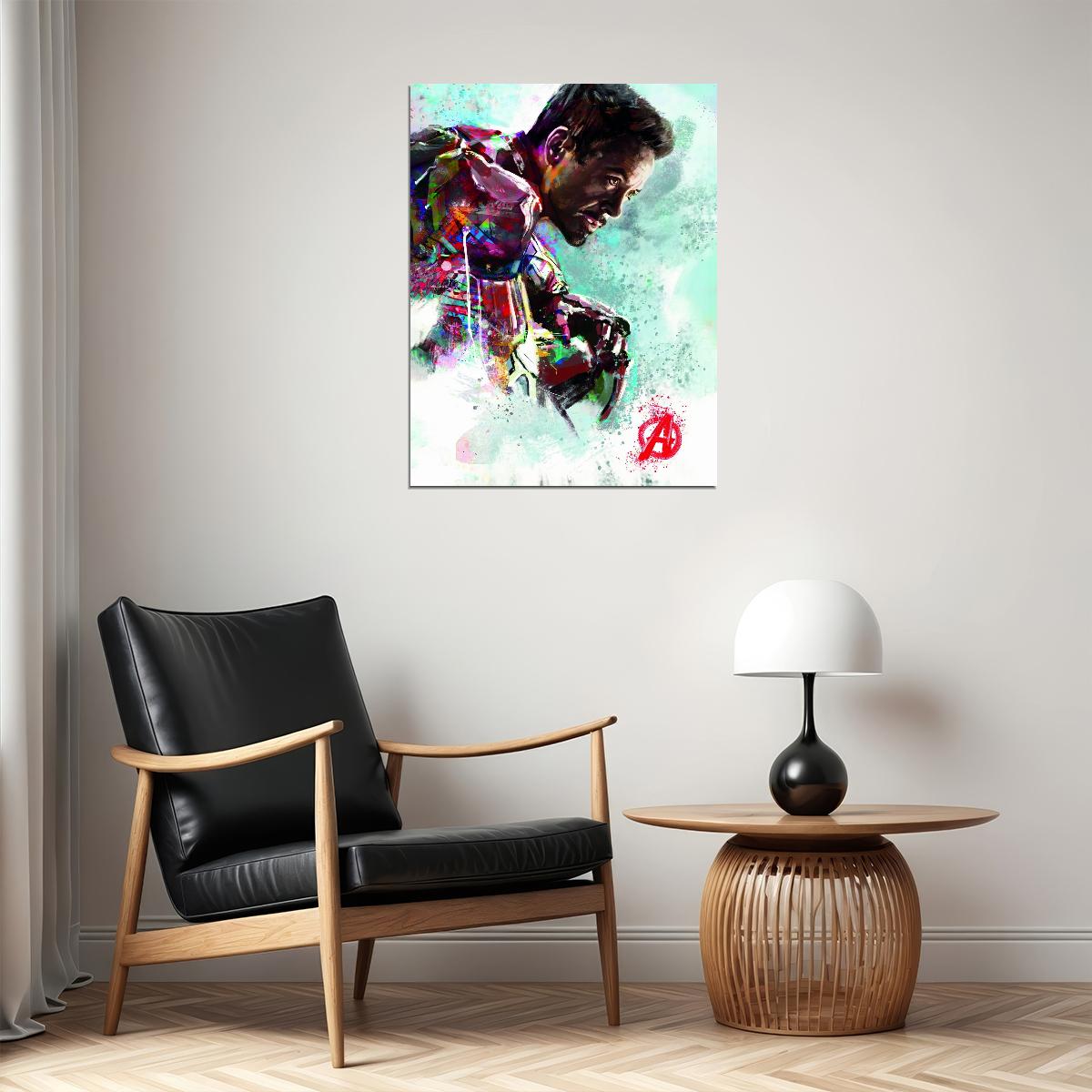 Avengers: Endgame 2019 Iron Man Poster Robert Downey Jr. Marvel Superhero Wall Art - xonomax