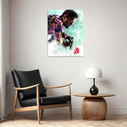 Avengers: Endgame 2019 Iron Man Poster Robert Downey Jr. Marvel Superhero Wall Art - xonomax