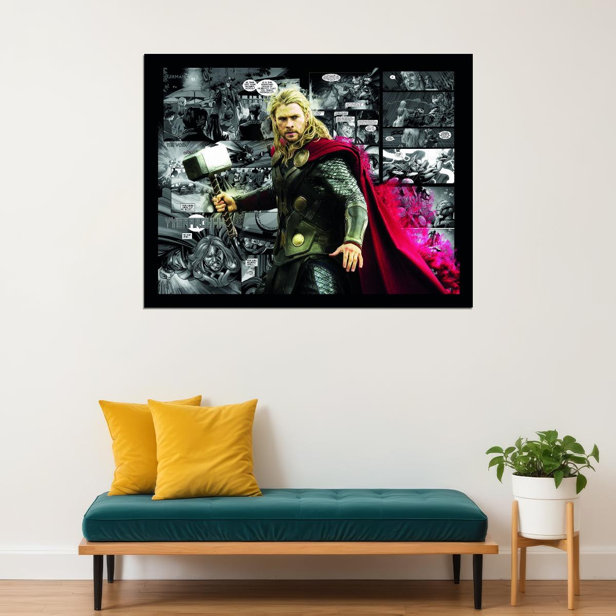 Thor: Ragnarok 2017 Comics Movie Poster Marvel Chris Hemsworth - xonomax