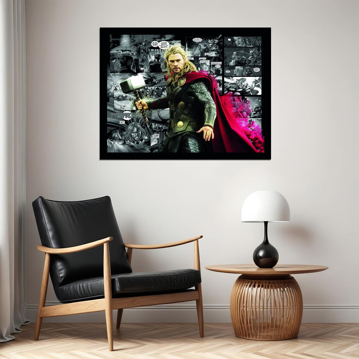 Thor: Ragnarok 2017 Comics Movie Poster Marvel Chris Hemsworth - xonomax