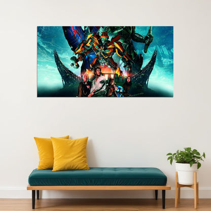 Transformers: Age of Extinction 2014 Movie Poster Iconic Sci-Fi Action Film Wall Art