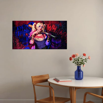 Suicide Squad Harley Quinn Movie Poster DC Comic Antihero Pop Art Wall Print - xonomax