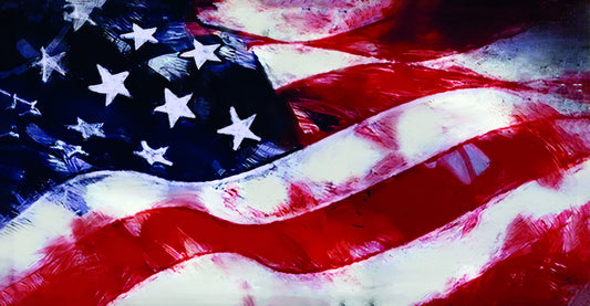 American Flag Patriotic Poster Rustic Vintage USA Wall Decor Modern Home Symbolic Art Print - xonomax
